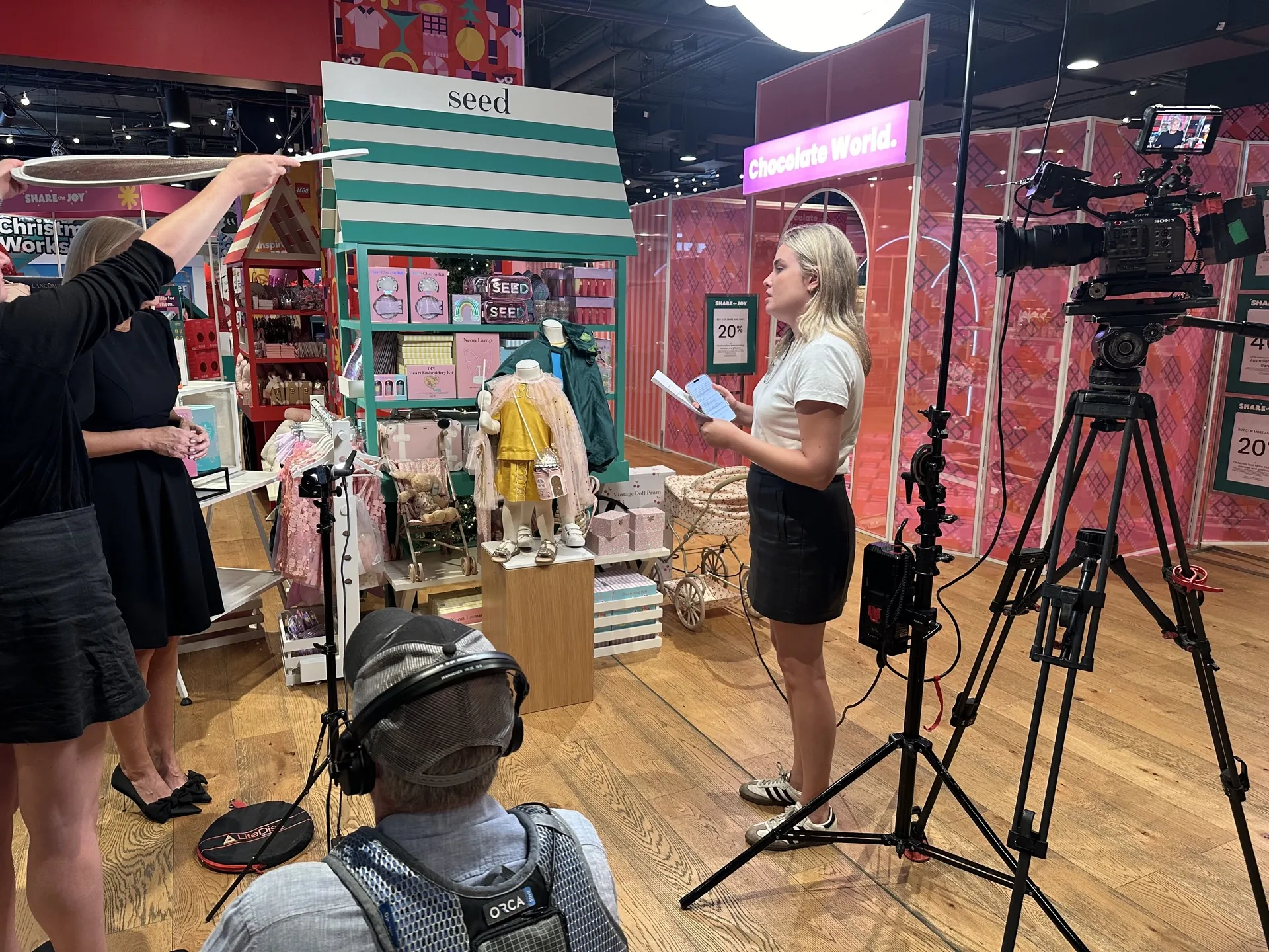 Zarco Creative crew on a Sydney video shoot
