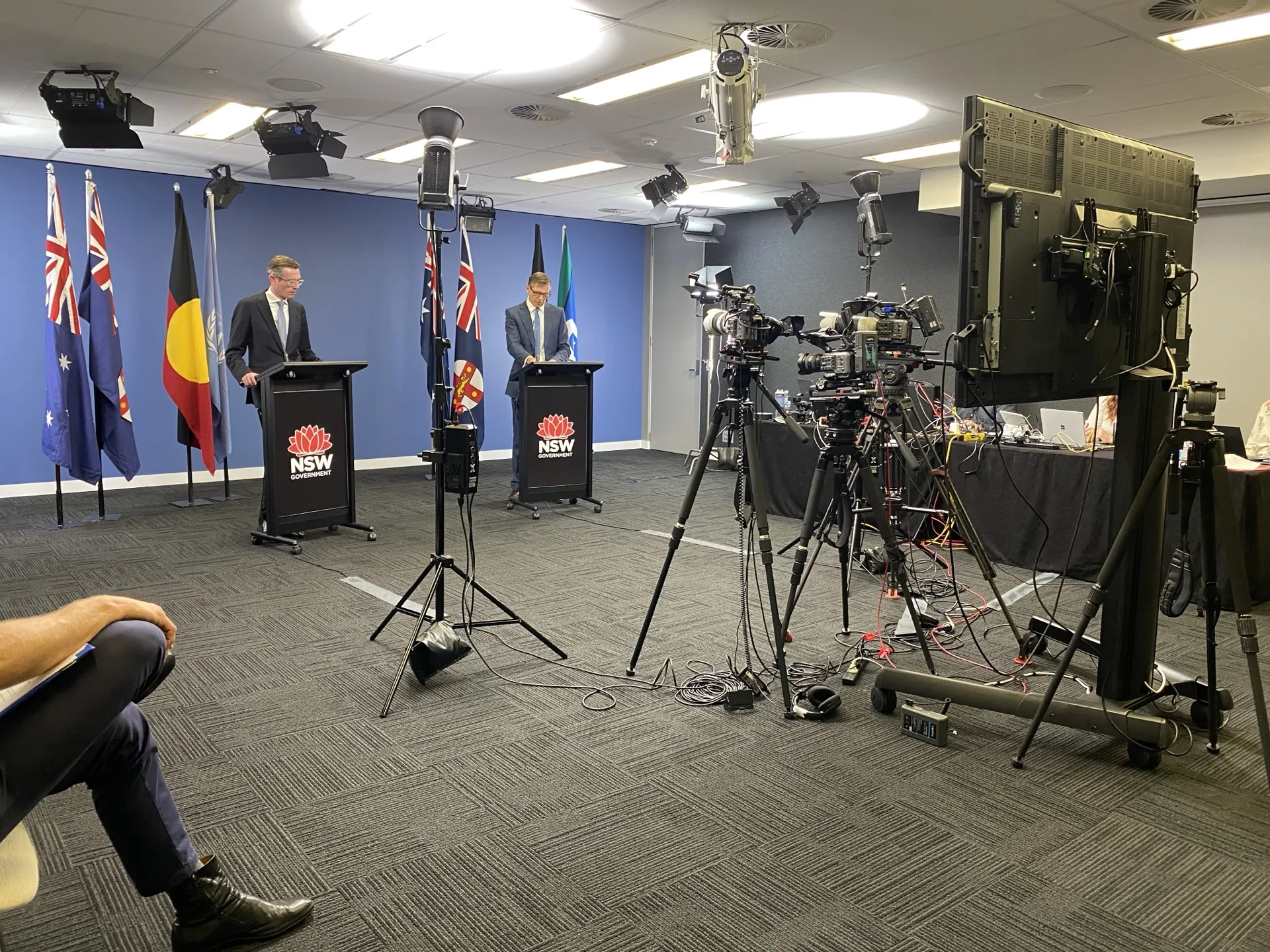 A full multi-camera kit loaded in on set
