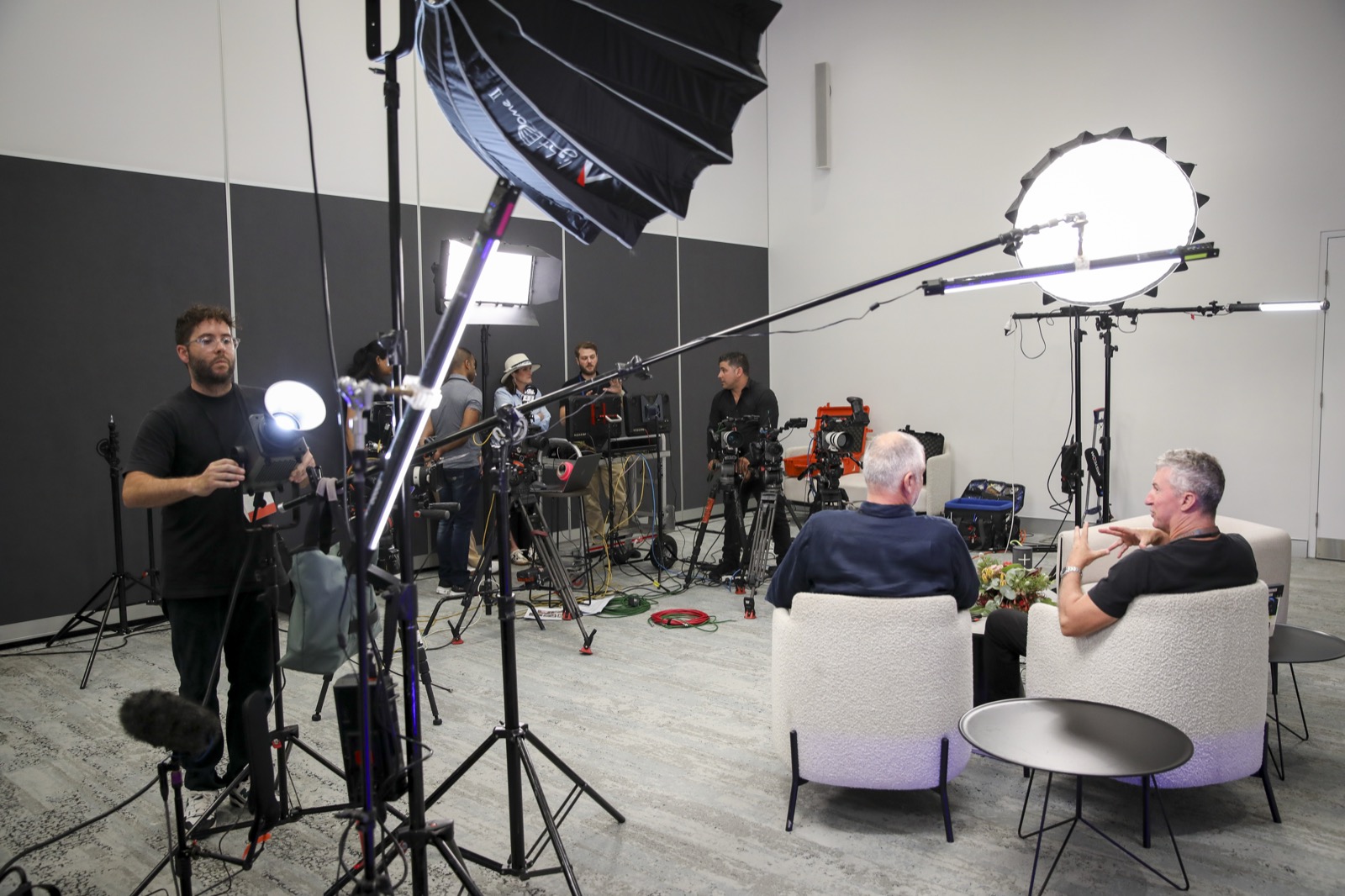 Zarco Creative crew running a multi camera studio production in Sydney