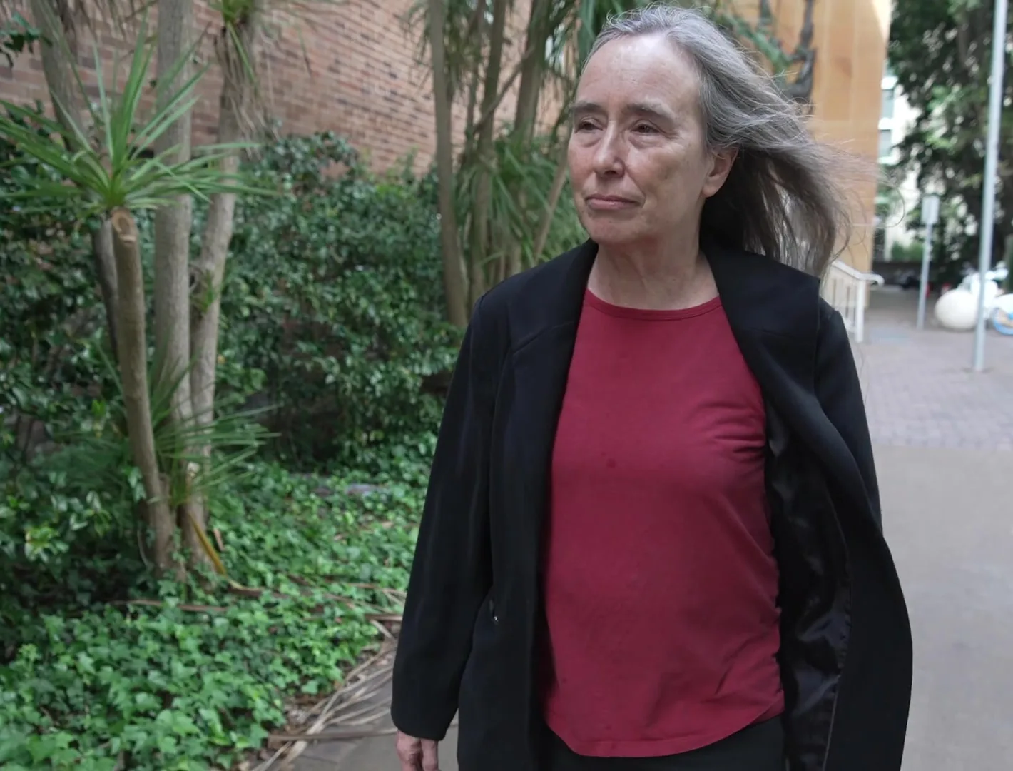 Professor Susan Coppersmith on campus at UNSW Sydney, filmed by Zarco Creative