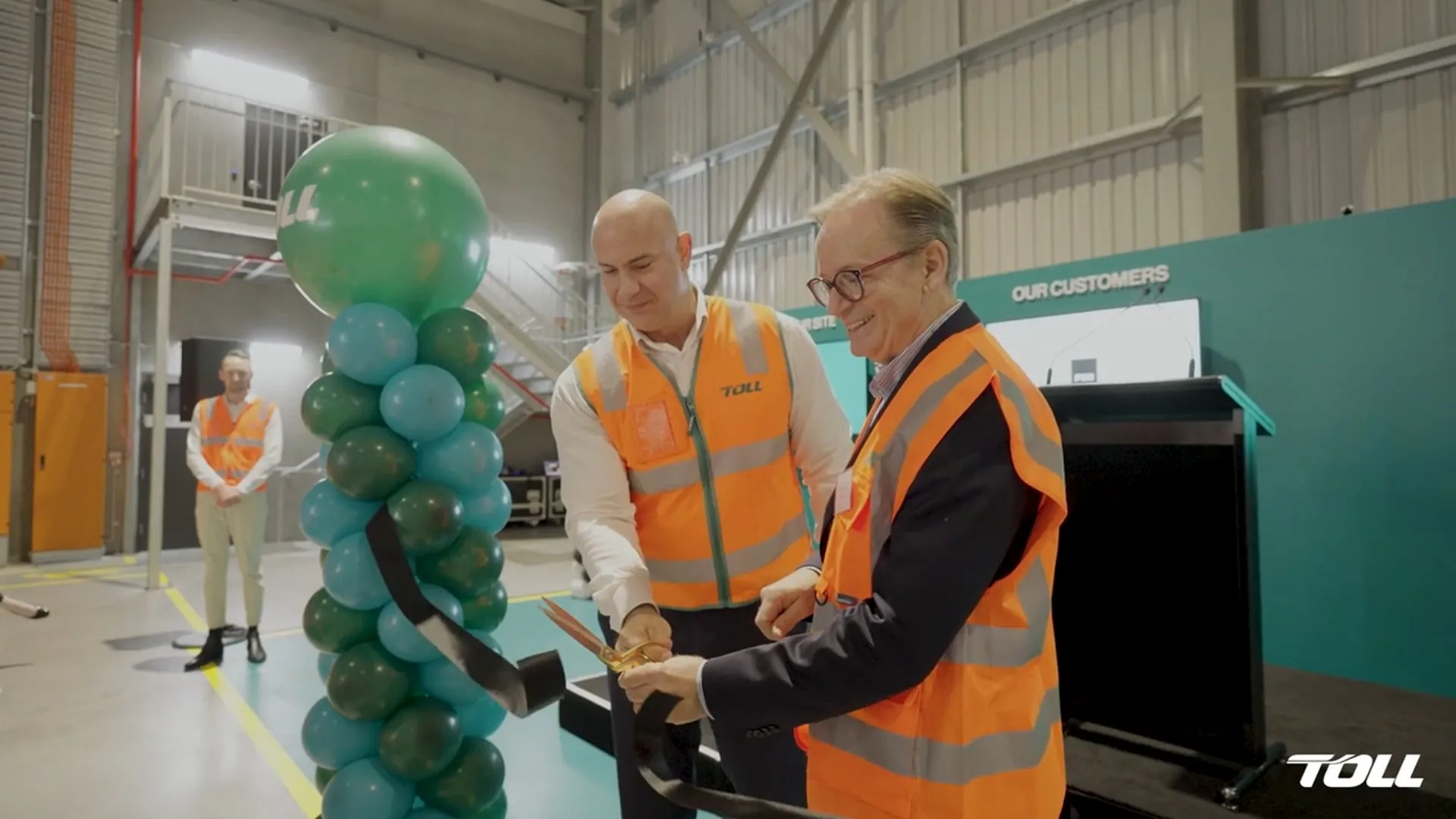 Event video production in Sydney for Toll at their Kemps Creek facility launch, filmed by Zarco Creative
